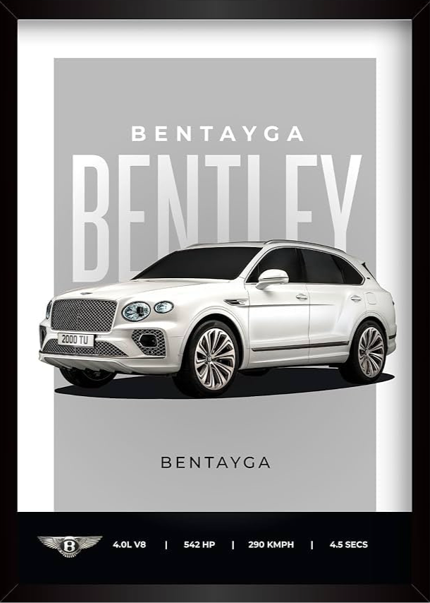 BENTLEY BENTAYGA l Car Wall Poster