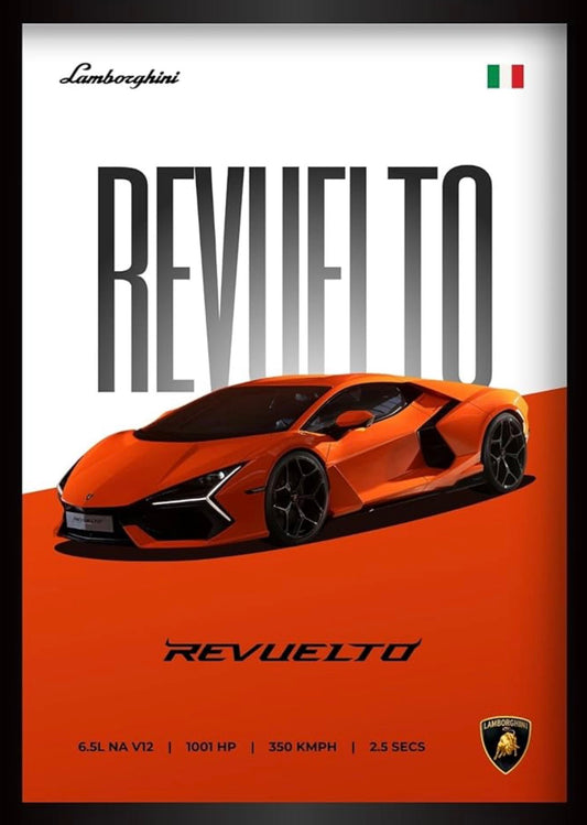 LAMBORGHINI REVUELTO l Car Wall Poster