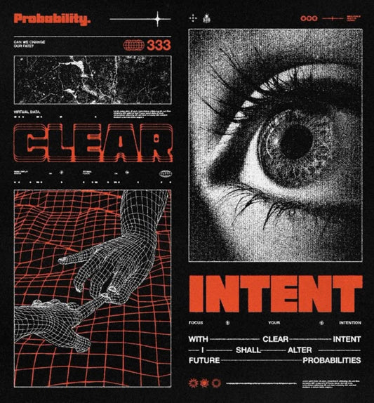 Clear Intention Aesthetic Wall Poster