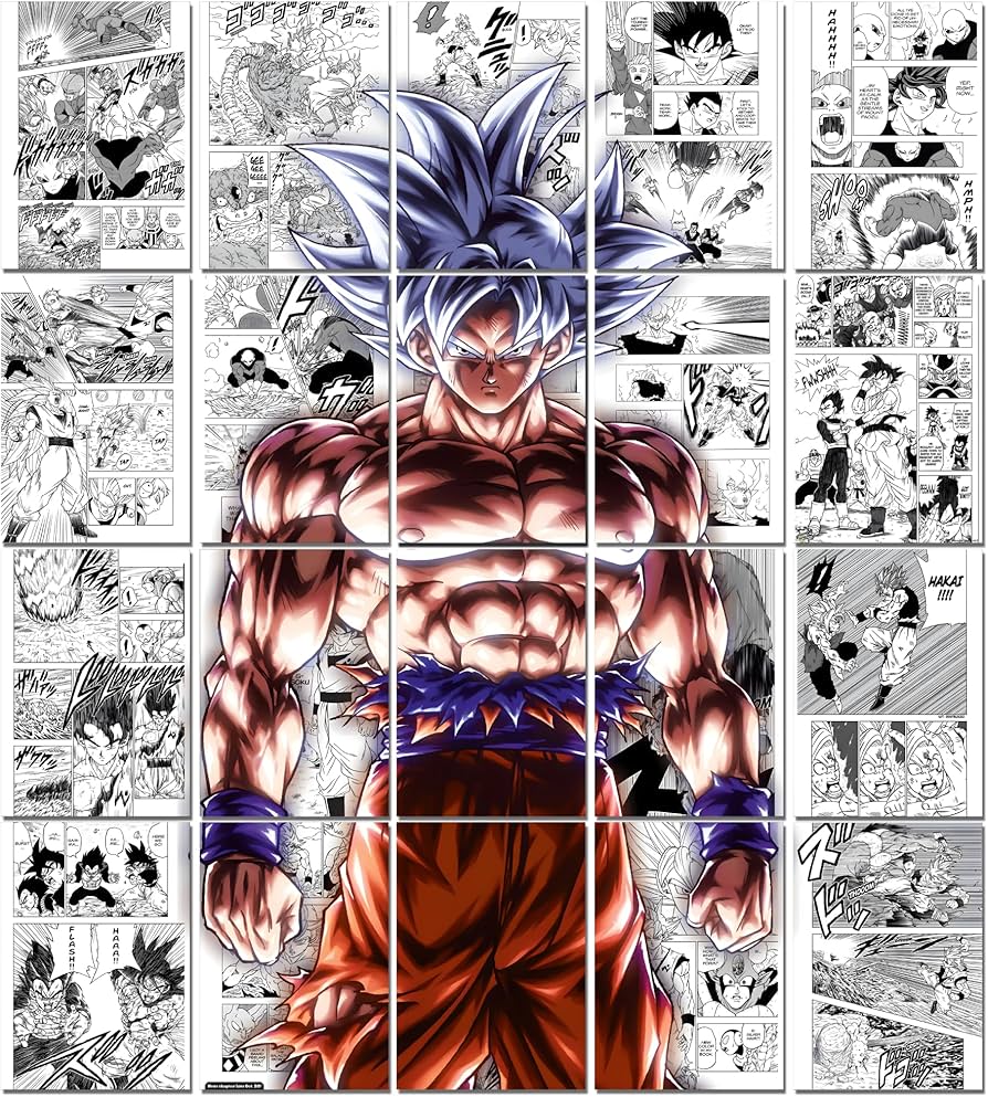 GOKU MANGA COLLAGE POSTER EDITION