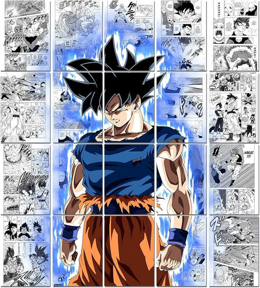 GOKU MANGA WALL POSTER ll BLUE EDITION