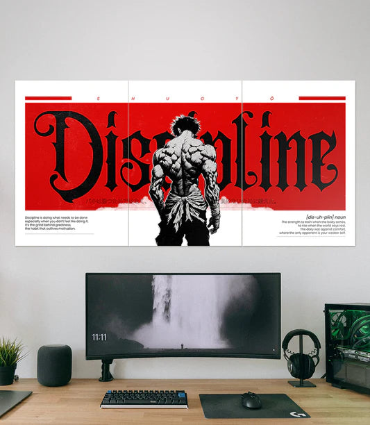 DISCIPLINE l AESTHETIC WALL SPLIT POSTER