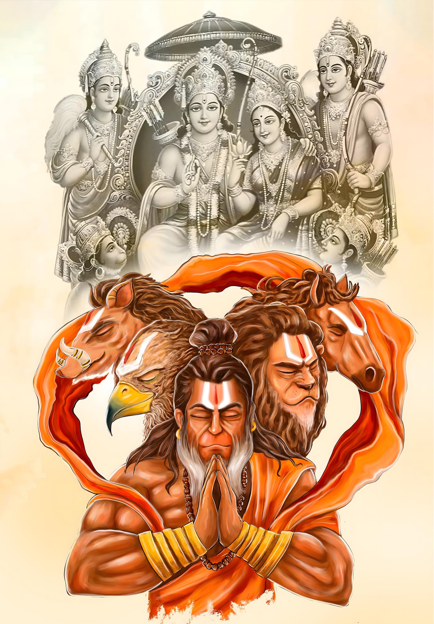 Poster Of Blessings Lord Hanuman