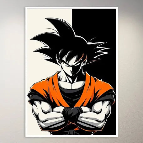 Goku With Arms Crossed l Anime Poster