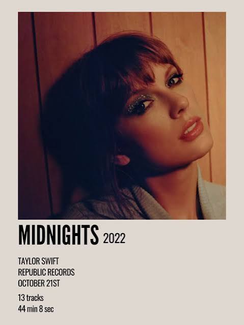 Midnights l Taylor Swift l Aesthetic Poster