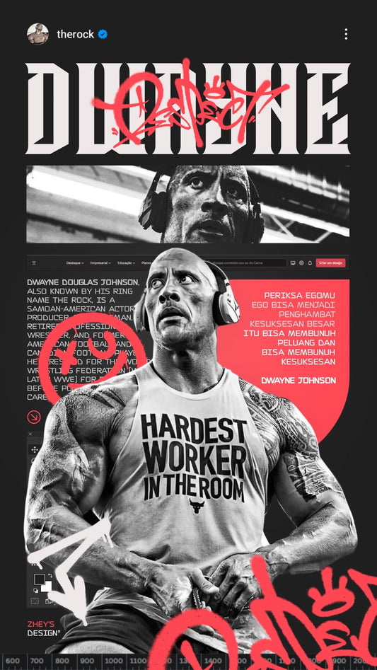 The Rock l Gym Poster