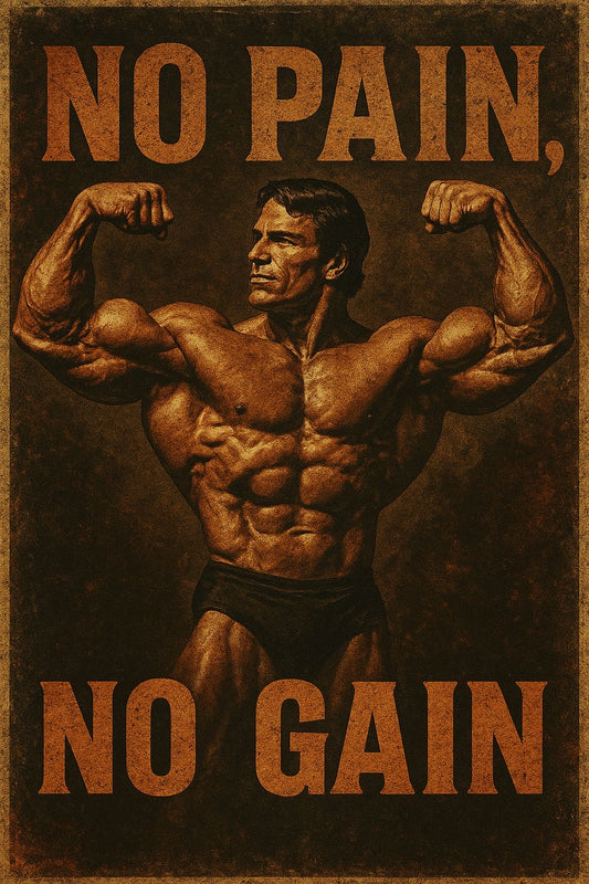 No Pain No Gain l Gym Poster