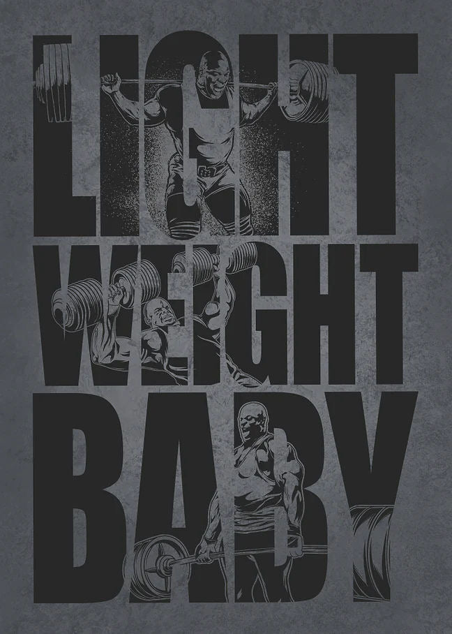 Light Weight Baby l Gym Poster