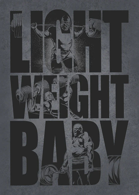 Light Weight Baby l Gym Poster