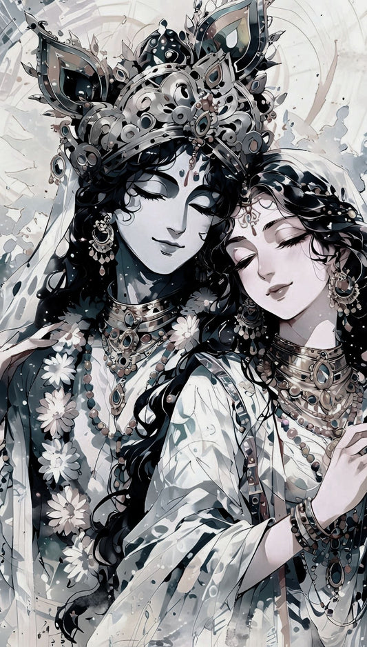 Radhe Krishna l Devotional Poster