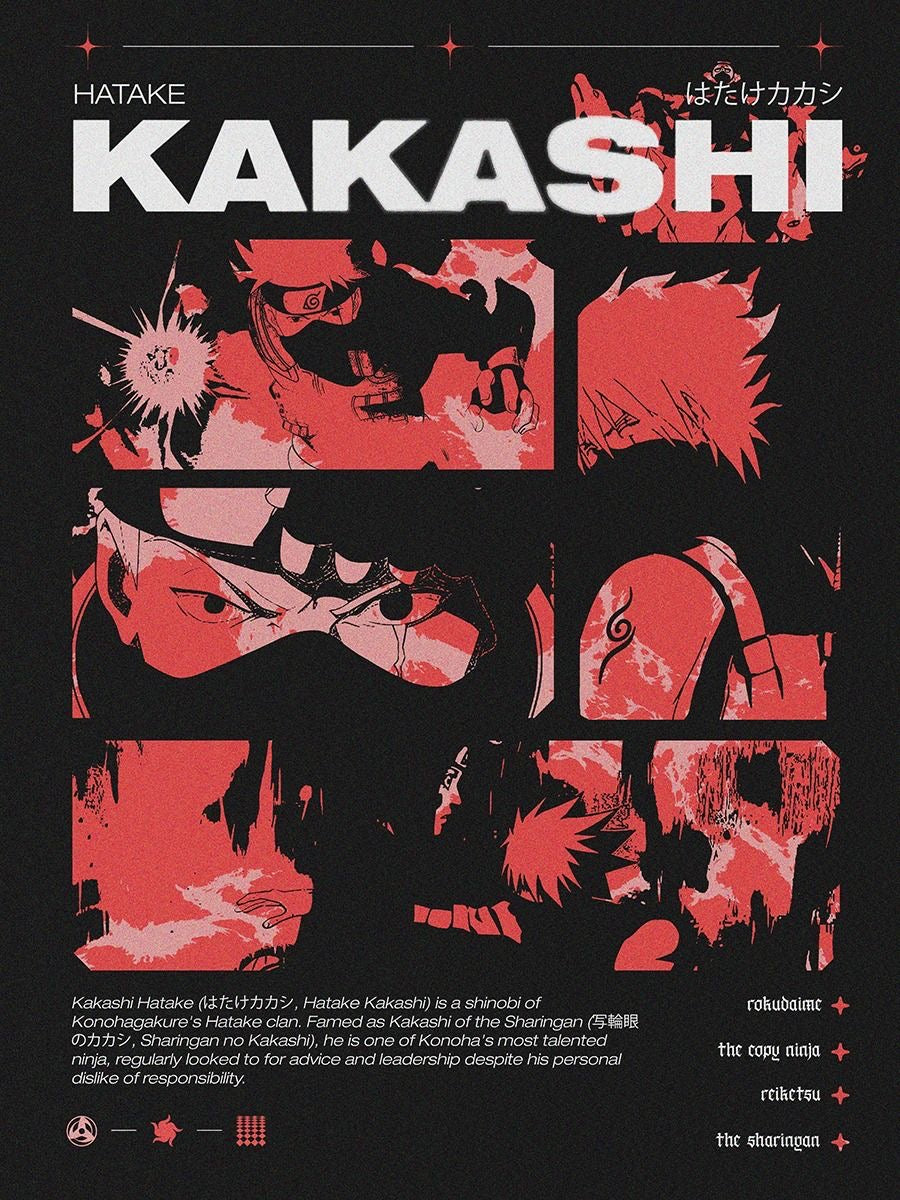 Hatake Kakashi l Anime Poster