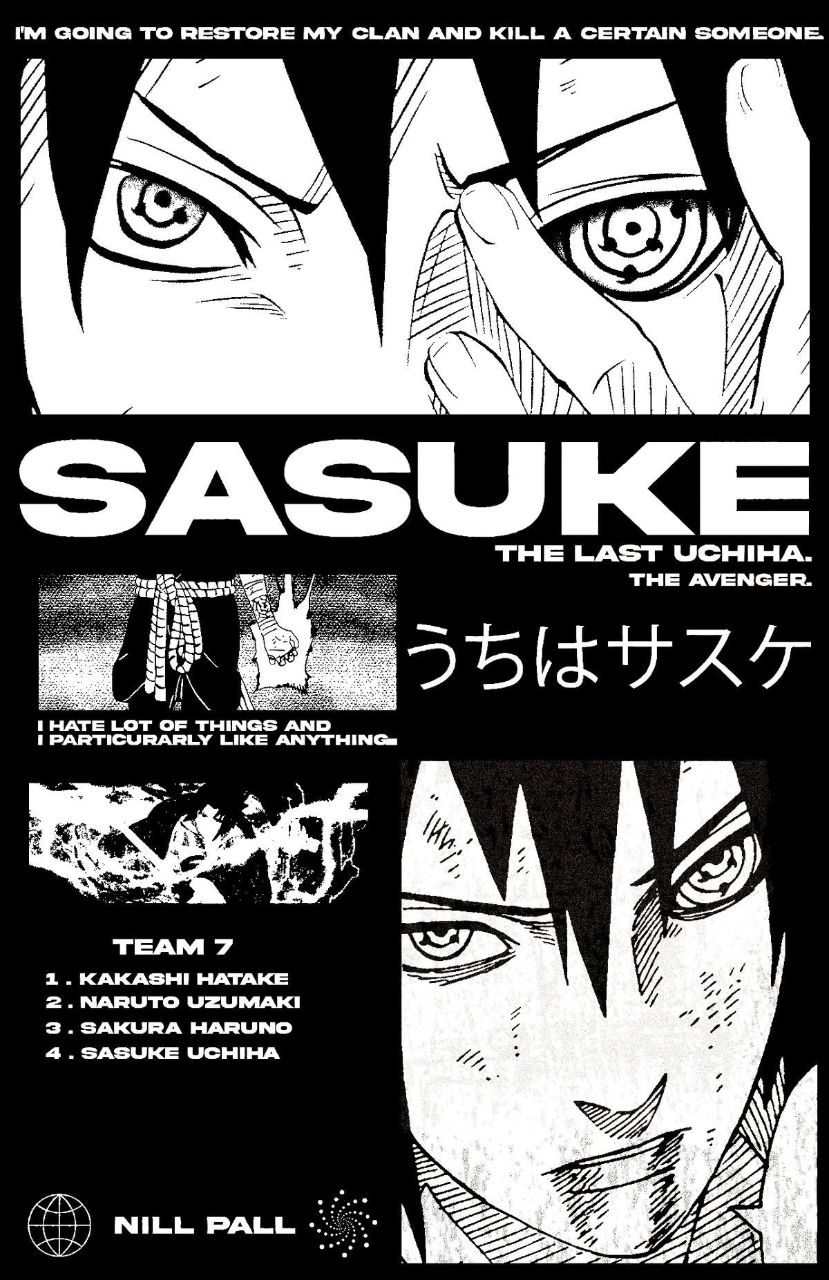 Sasuke The Avenger l Anime Poster