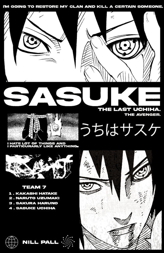 Sasuke The Avenger l Anime Poster