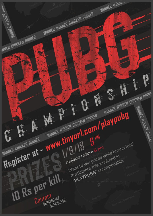 PUBG CHAMPIONSHIP l Gaming Poster