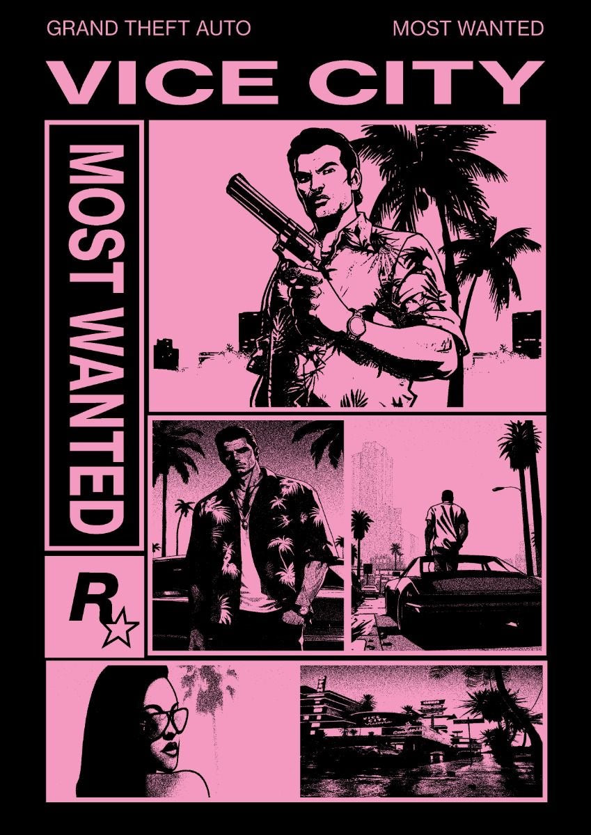GTA V l Most Wanted l Gaming Poster
