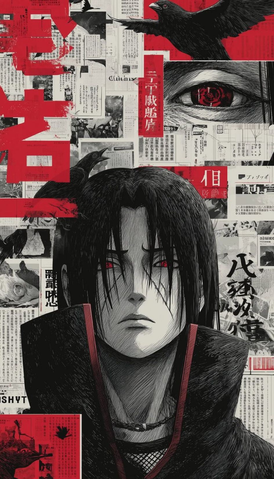 REDCLOUD ITACHI UCHIHA l Wall poster