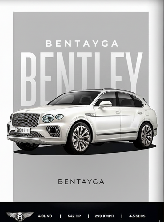 BENTLEY BENTAYGA l Car Wall Poster