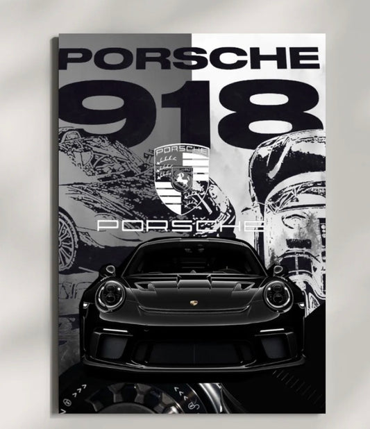 PORSCHE 918 l Car Wall Poster