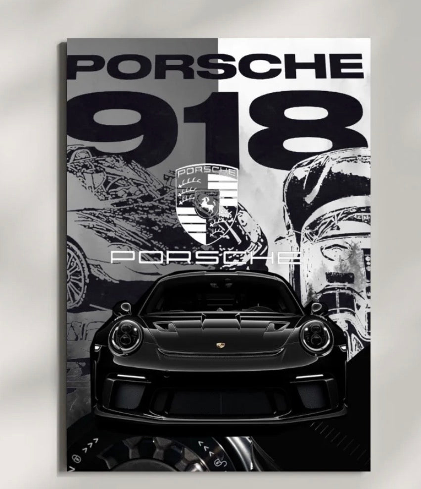 PORSCHE 918 l Car Wall Poster