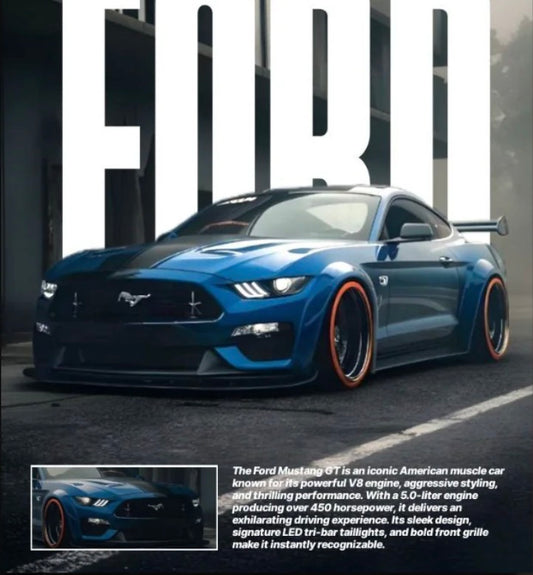 FORD MUSTANG l Car Wall Poster