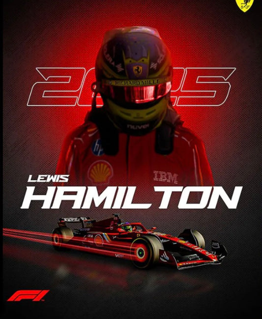 LEWIS HAMILTON l Car Wall Poster
