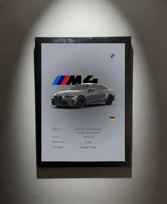 BMW M4 WALL FRAME