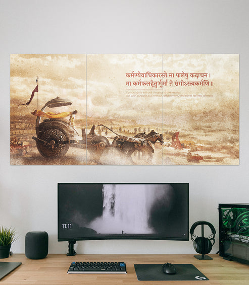 Mahabharat Devotees Wall Split Poster