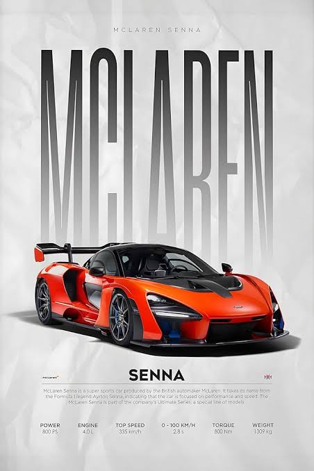 MCLAREN SENNA l Orange Edition