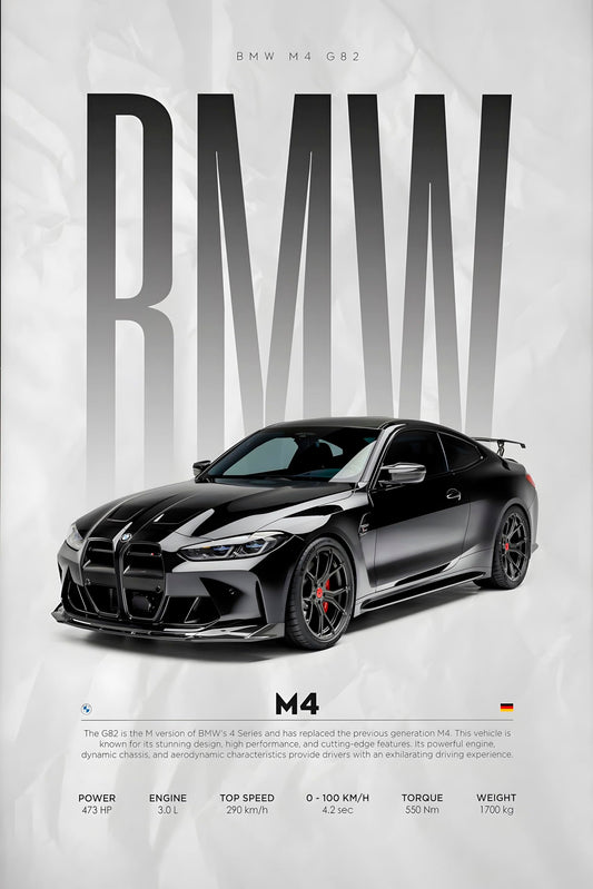BMW M4 l Car Wall Poster