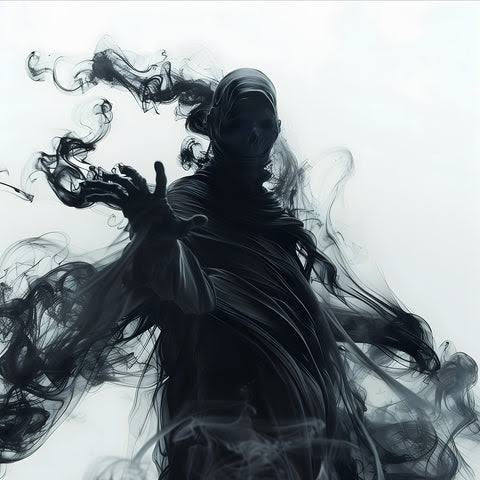 BLACK GHOST l Aesthetic Wall Poster