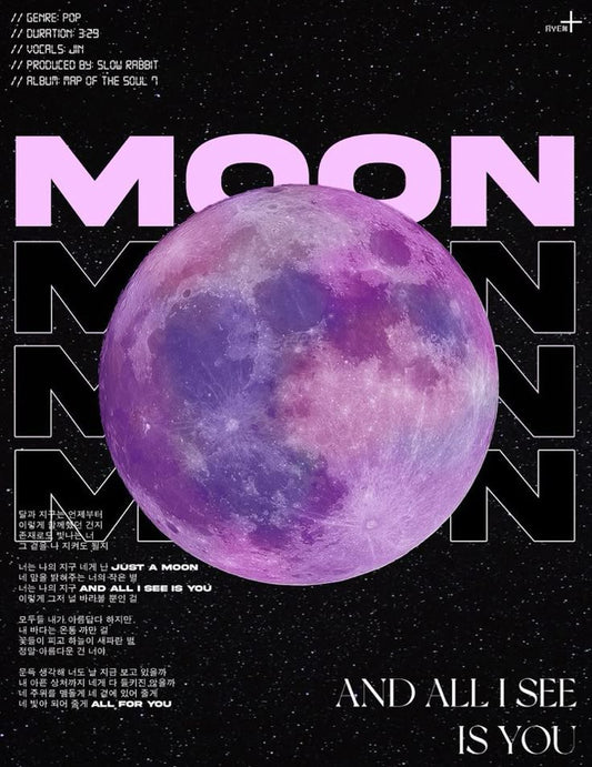 MOON l Aesthetic Wall Poster