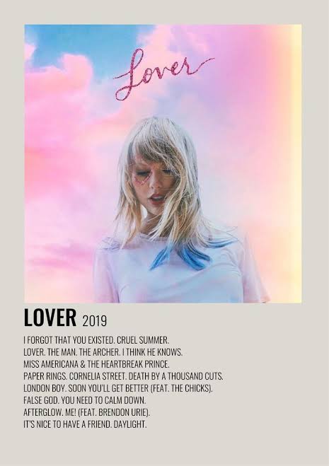Lover l Aesthetic Poster