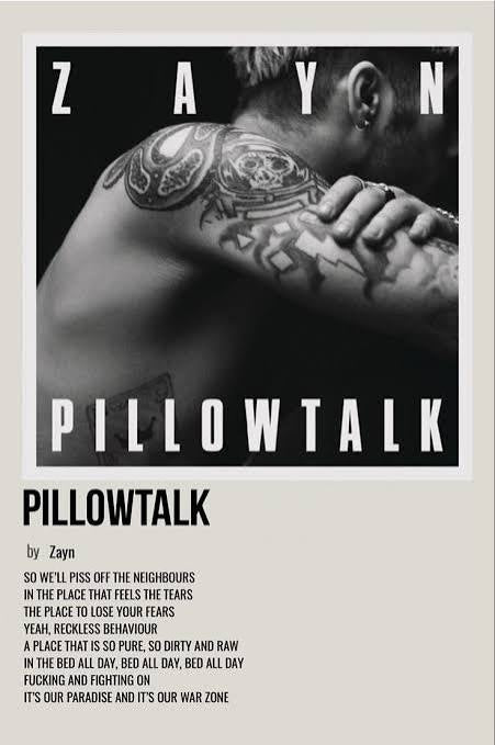 Pillowtalk l Aesthetic Poster