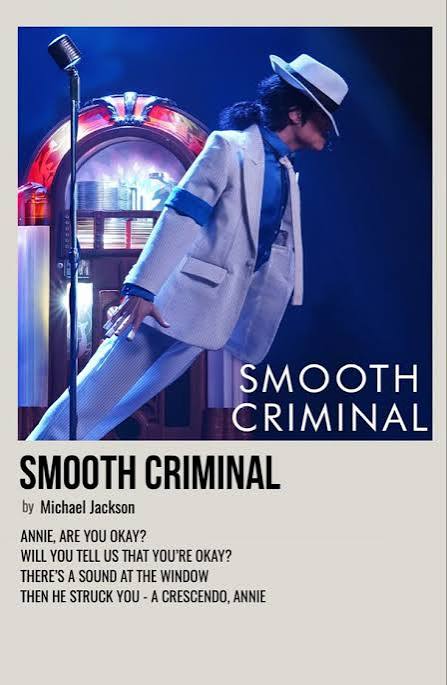 Smooth Criminal l Aesthetic Poster