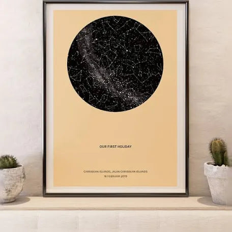 Starry Sky Aesthetic Poster