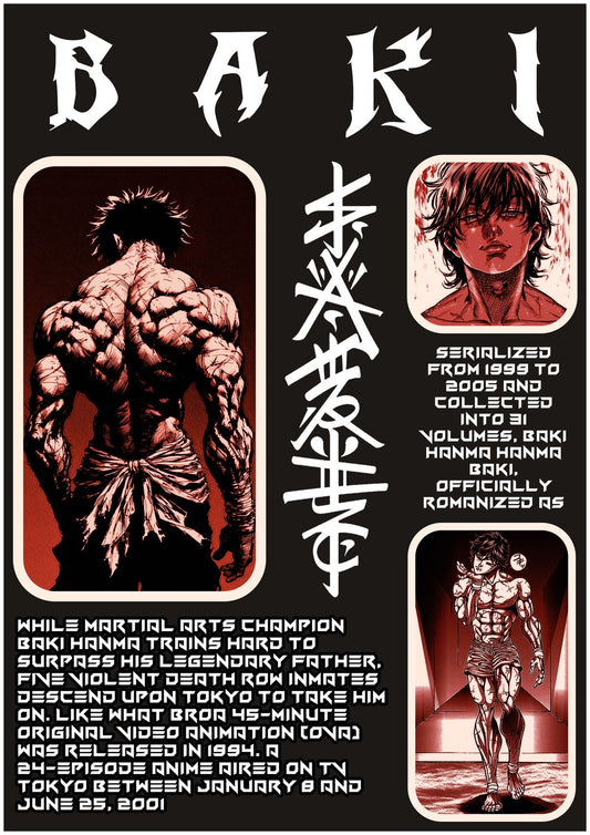 Baki l Anime Poster